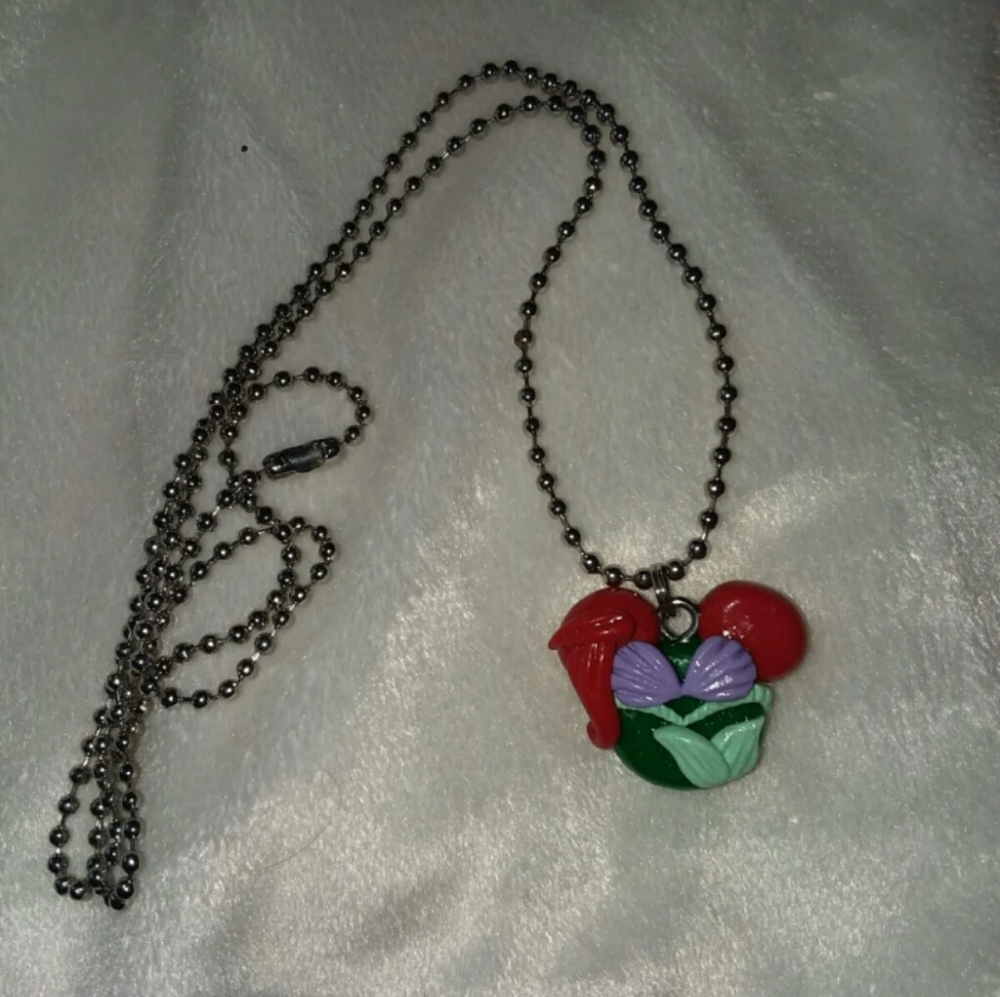 Clay ariel necklace